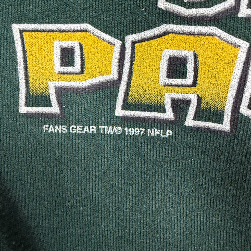 1997 Fans Gear NFL Green Bay Packers Super Bowl Champs Crewneck Green