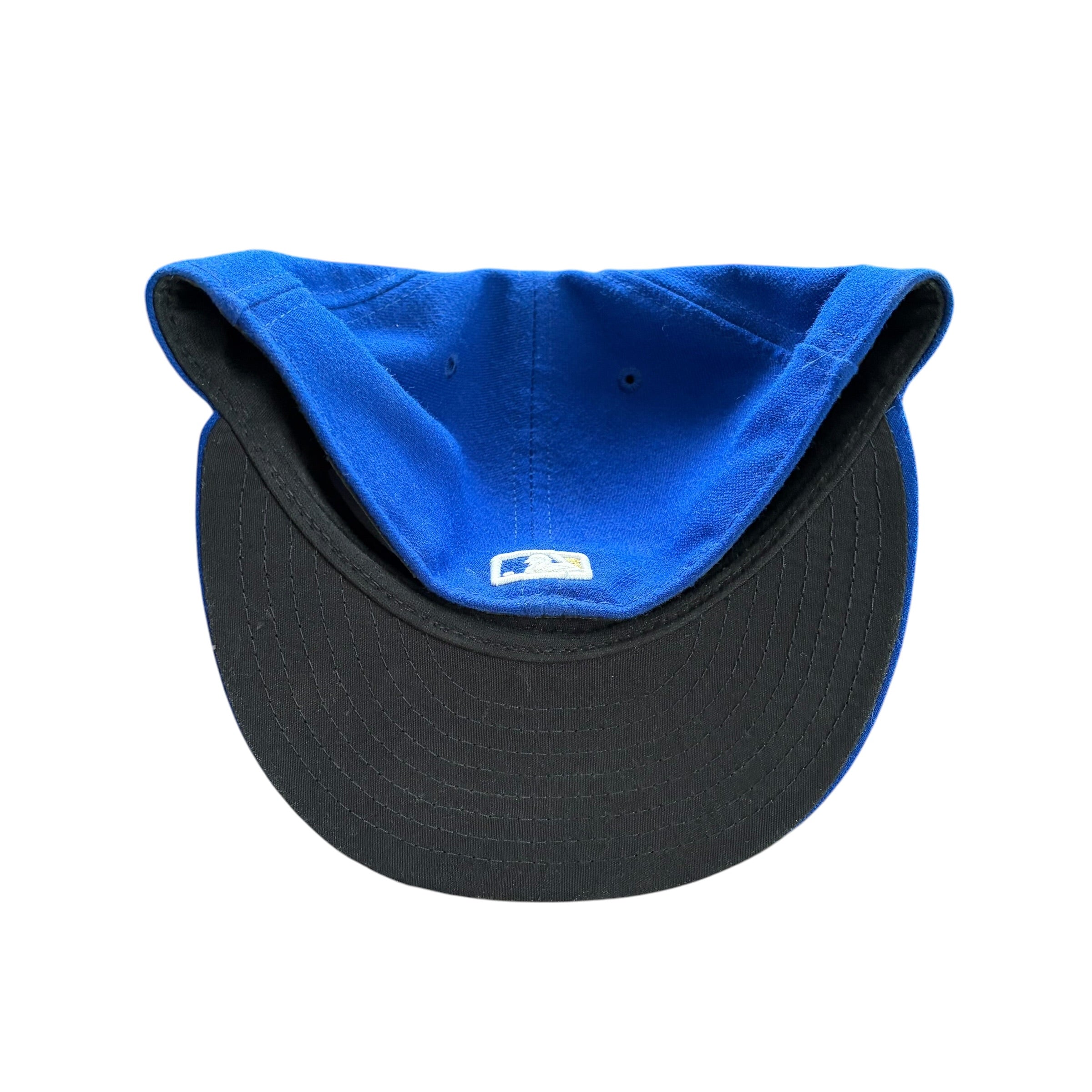 Vintage New Era MLB Kansas City Royals Logo Fitter Hat Blue
