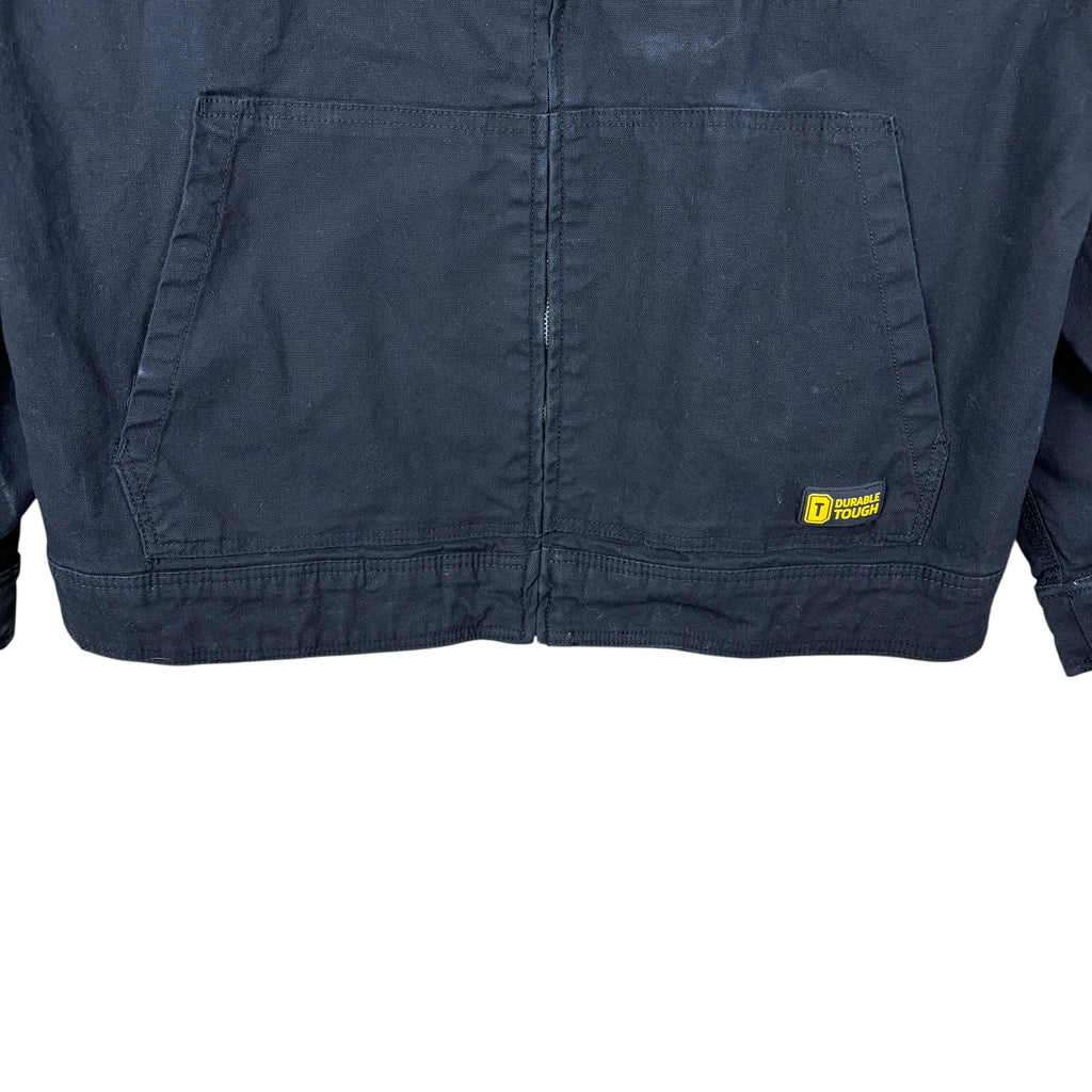 Vintage John Deere Durable Tough Workwear Jacket Black