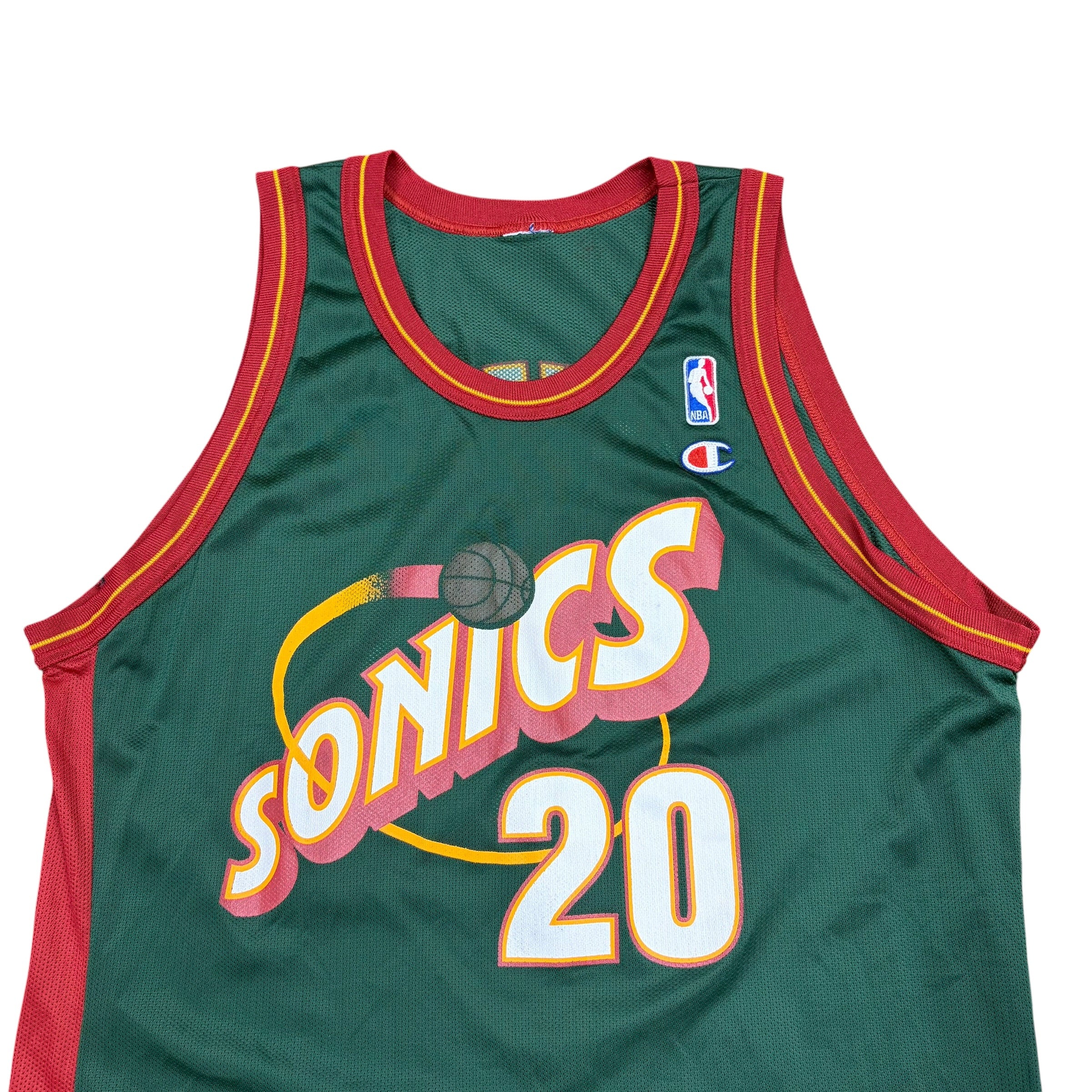 Vintage 90’s Champion NBA Seattle SuperSonics Gary Payton Away Jersey