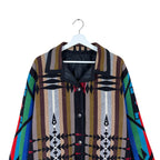 Vintage Wool Navajo Western Pattern Button Up Jacket