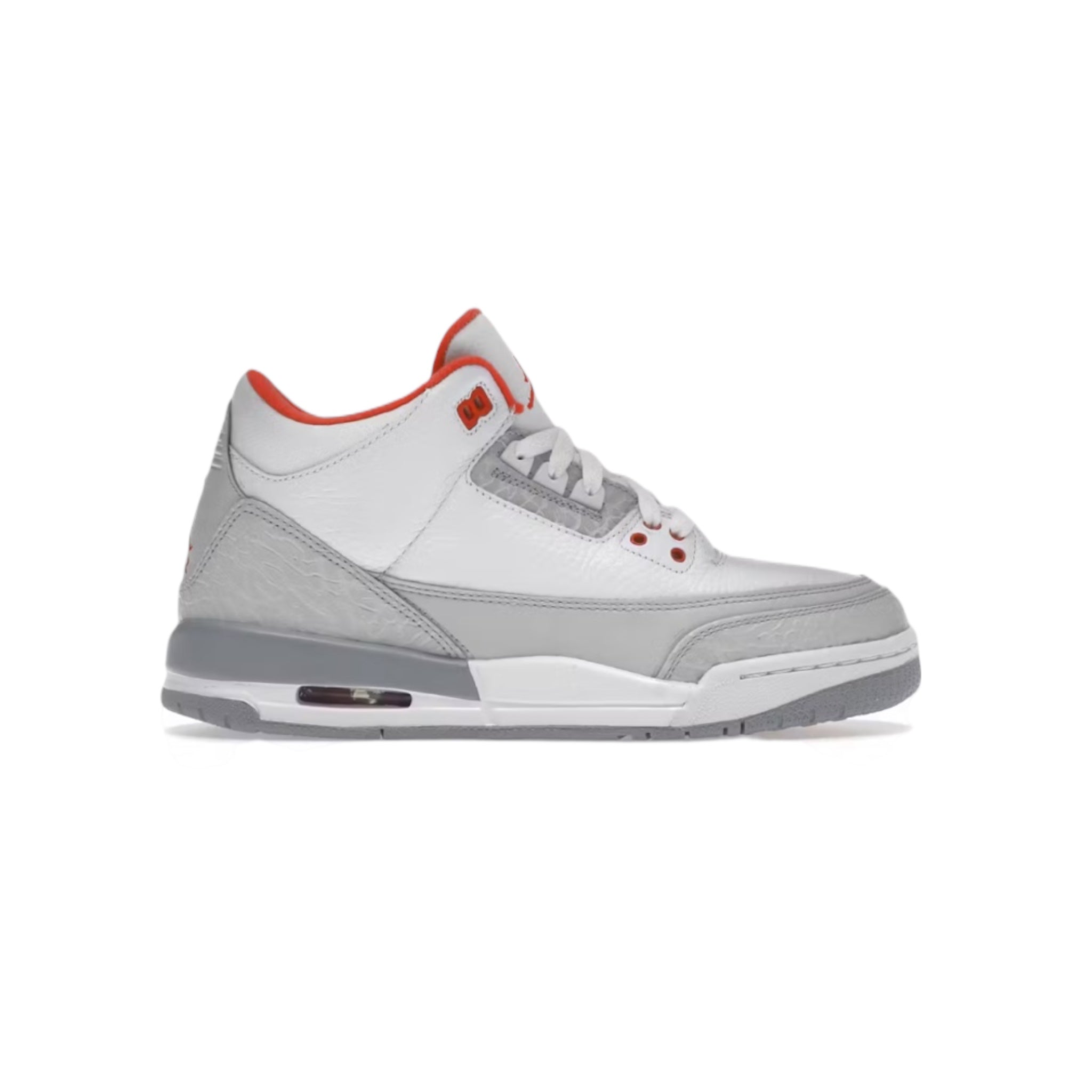 Jordan 3 Retro White Crimson Grey (GS)(2010)