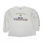 Vintage Logo Athletic NFL Minnesota Vikings Logo Longsleeve White