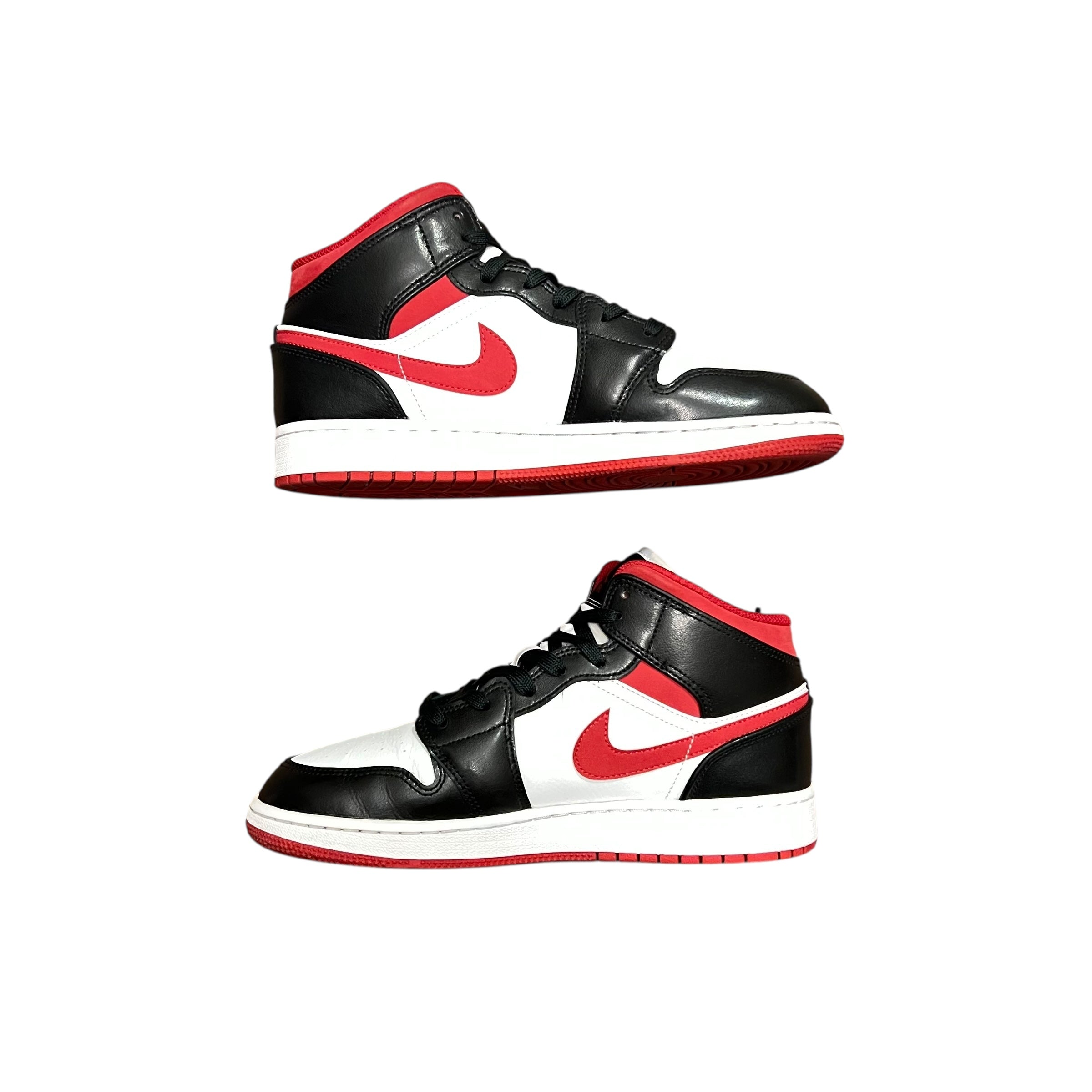 Jordan 1 Mid Gym Red Black White (GS)