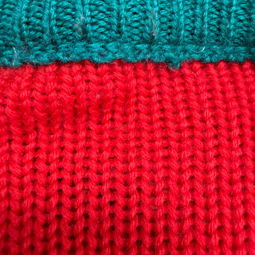 Vintage Flower Design Button Up Cardigan Red