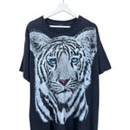 1992 White Tiger Head Tee Faded Black