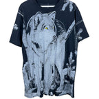 1992 Standing Lone Wolf AOP Tee Black
