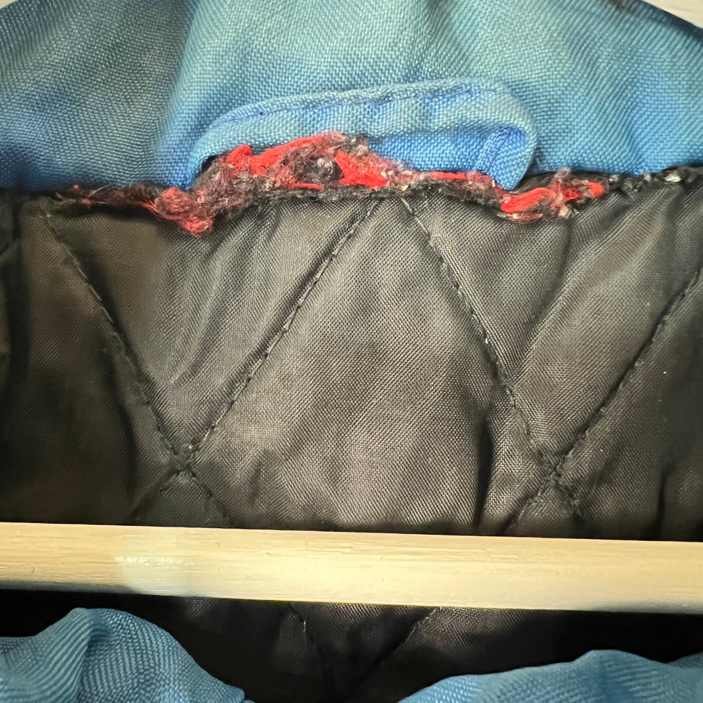 Vintage Duke Blue Devils Kangaroo Pouch Puffer Jacket Blue