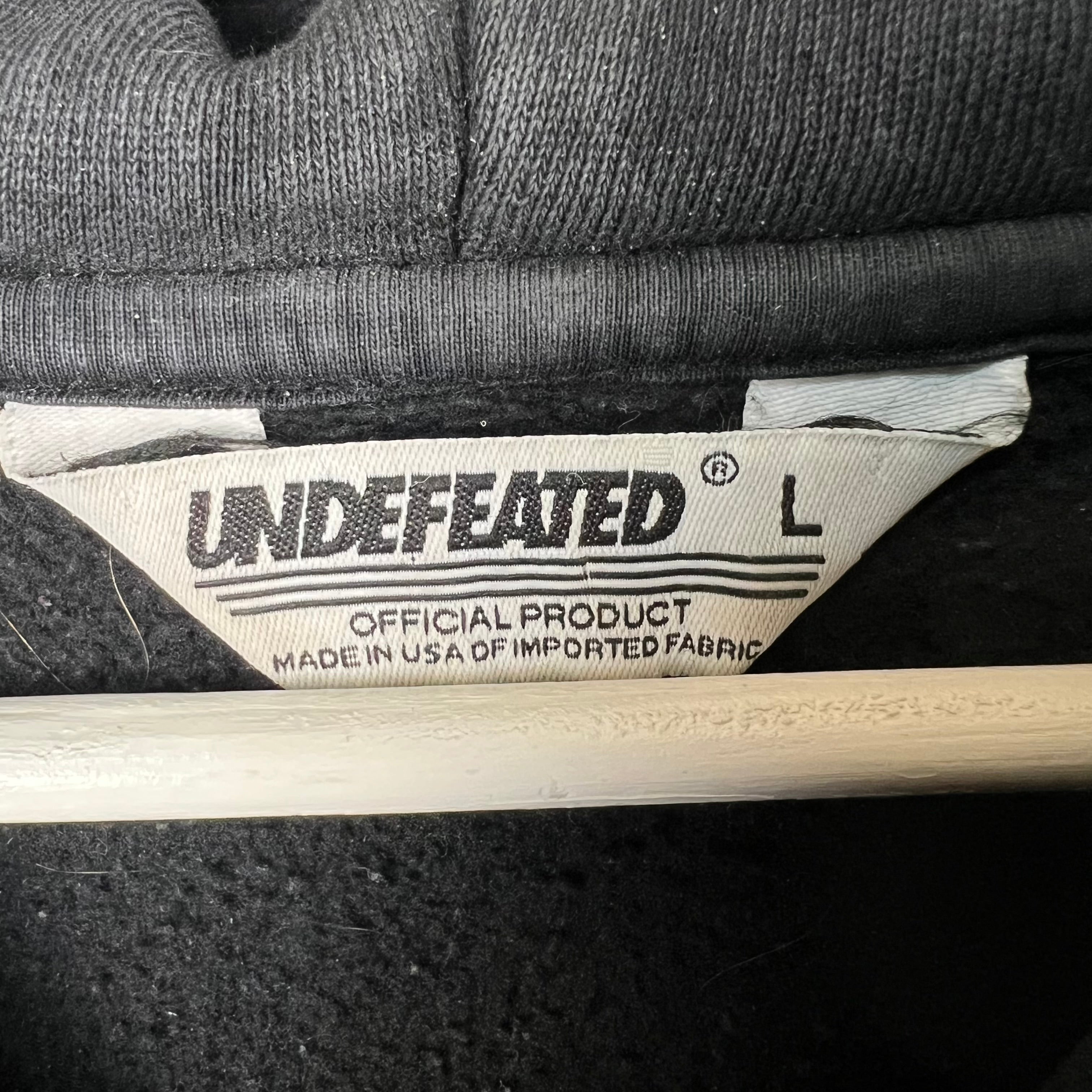 Undefeated Strike Cement Hoodie Black