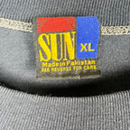 1993 Sun Looney Tunes Bugs & Taz Standing Football Longsleeve Black