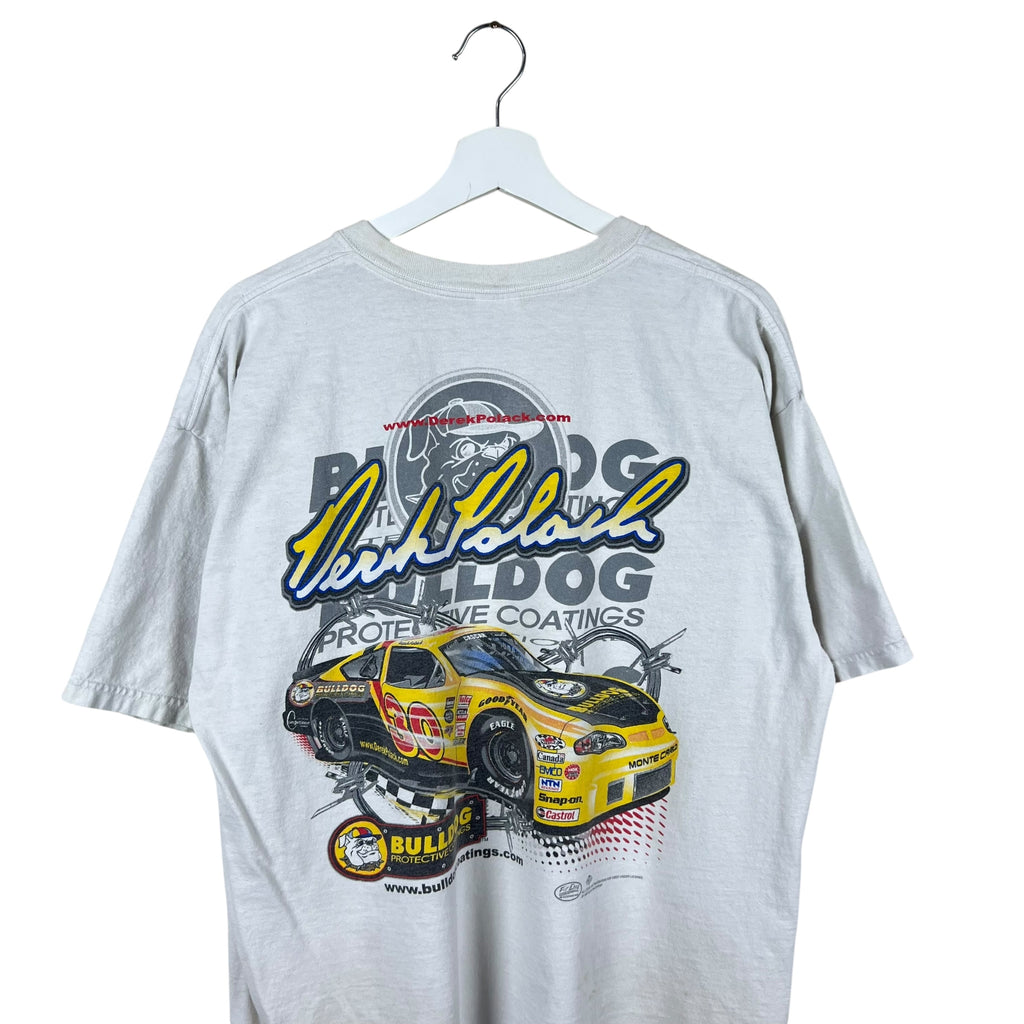 Vintage Bulldog Coatings Derek Polack Racing Tee White