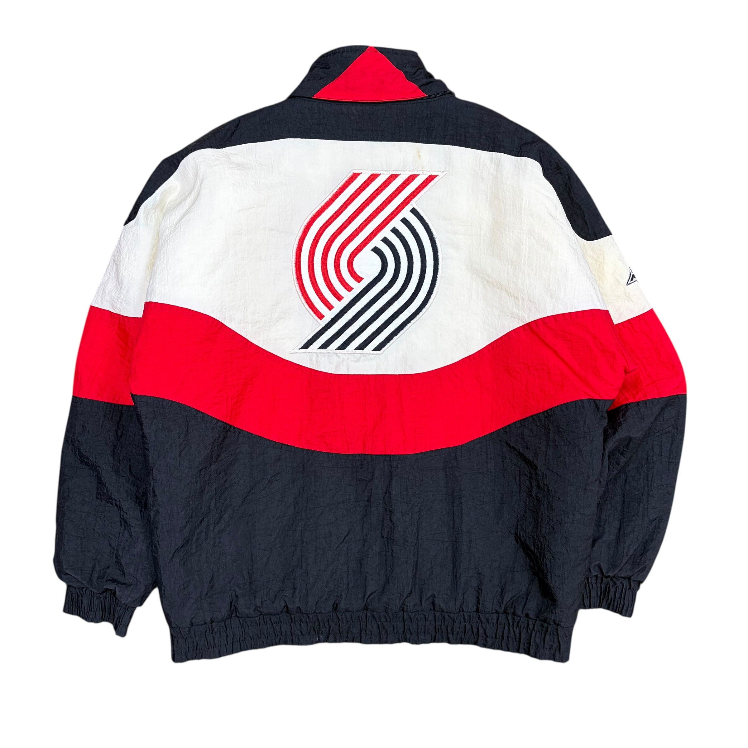 Vintage Apex One NBA Portland Trailblazers Stripe Jacket