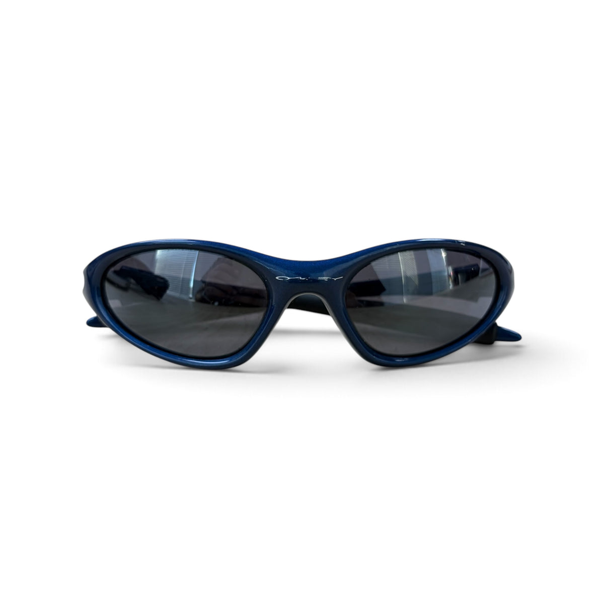 Oakley Minute 1.0 Iridium Sunglasses Metallic Blue/Black