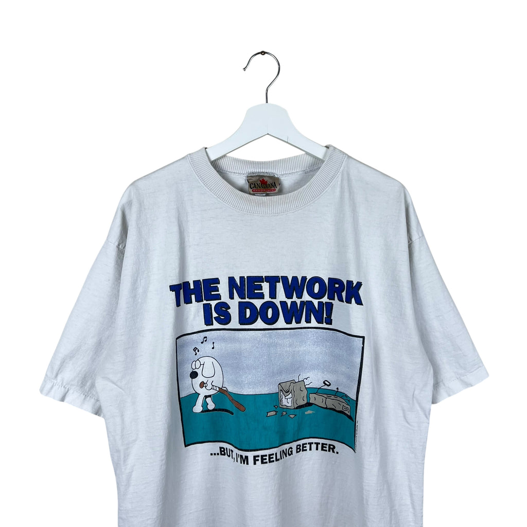 Vintage Comedy “The Network Is Down!” Tee White