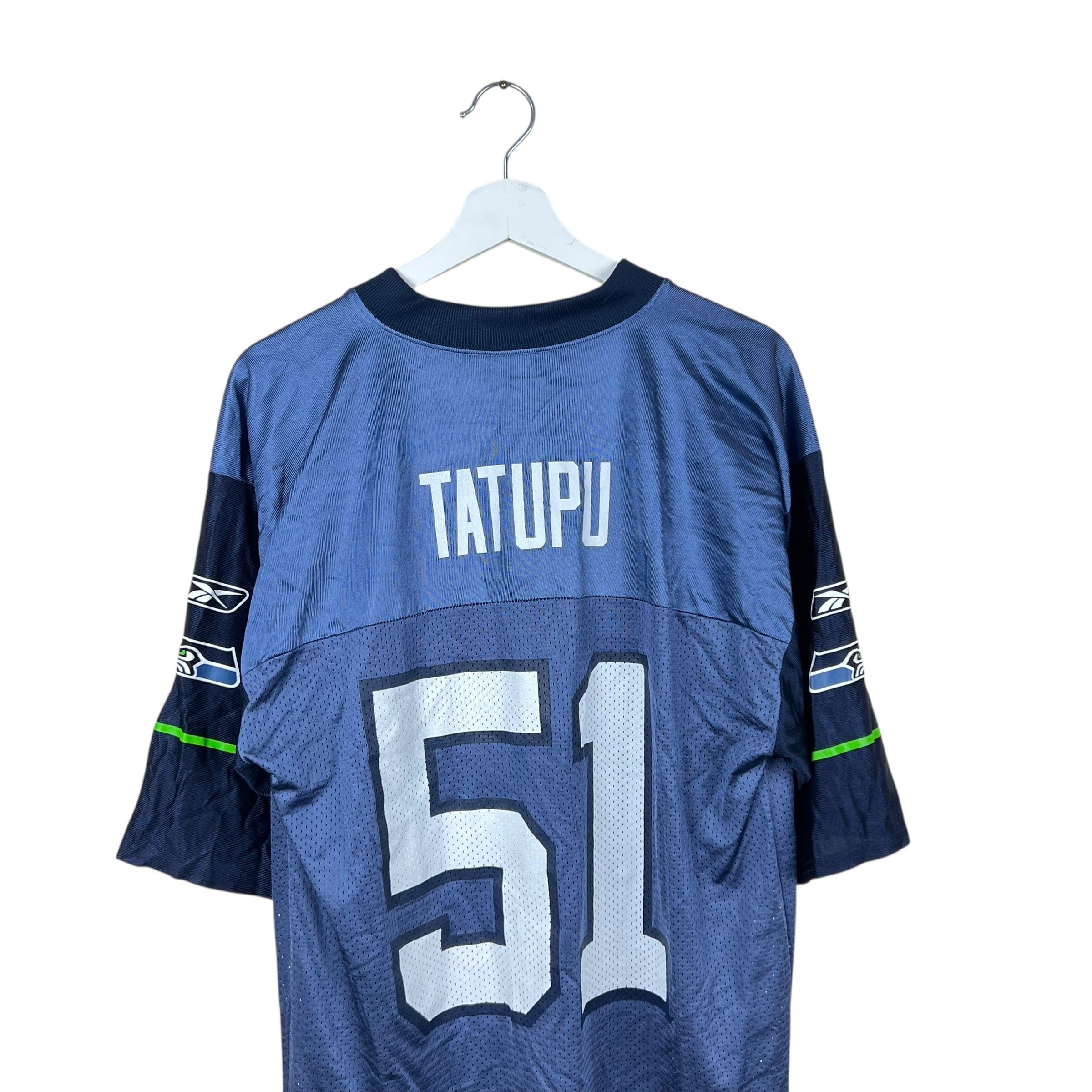 Vintage Reebok NFL Seattle Seahawks Lofa Tatupu Away Jersey