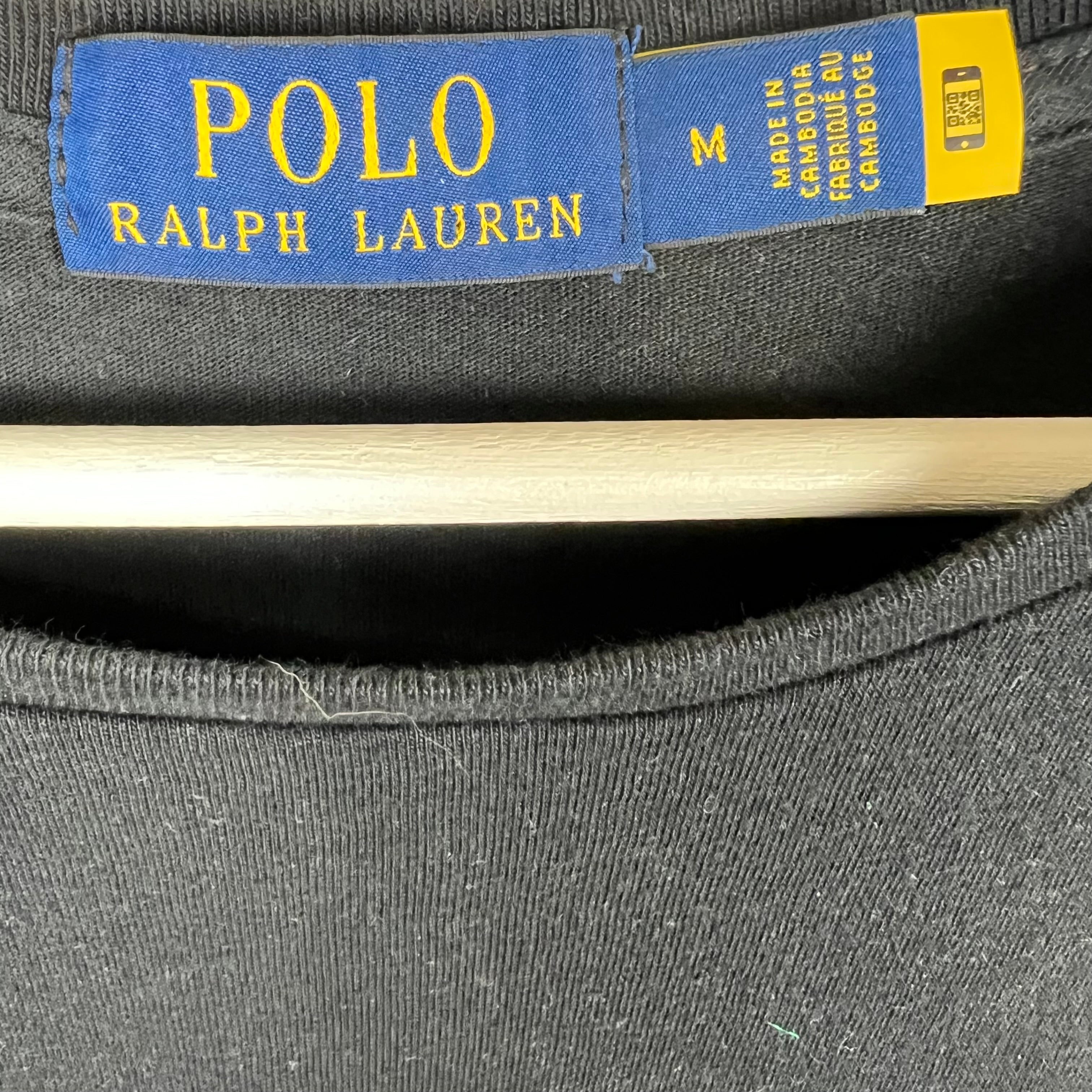 Polo By Ralph Lauren Holiday Teddy Bear Longsleeve Black