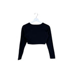 Vintage Women’s Crop Top Longsleeve Black