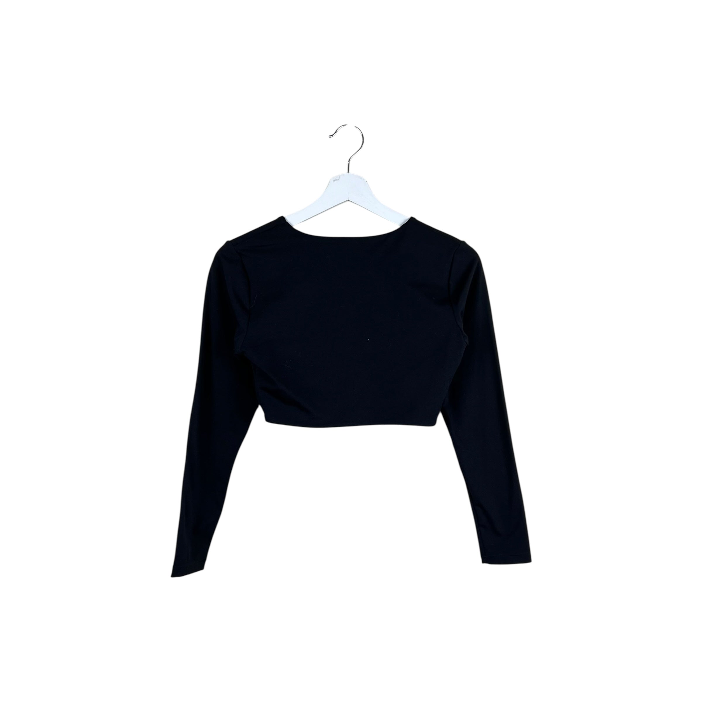 Vintage Women’s Crop Top Longsleeve Black