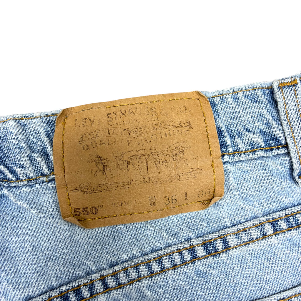 Vintage Levi’s Orange Tab 550 Relaxed Fit Jorts Light Wash