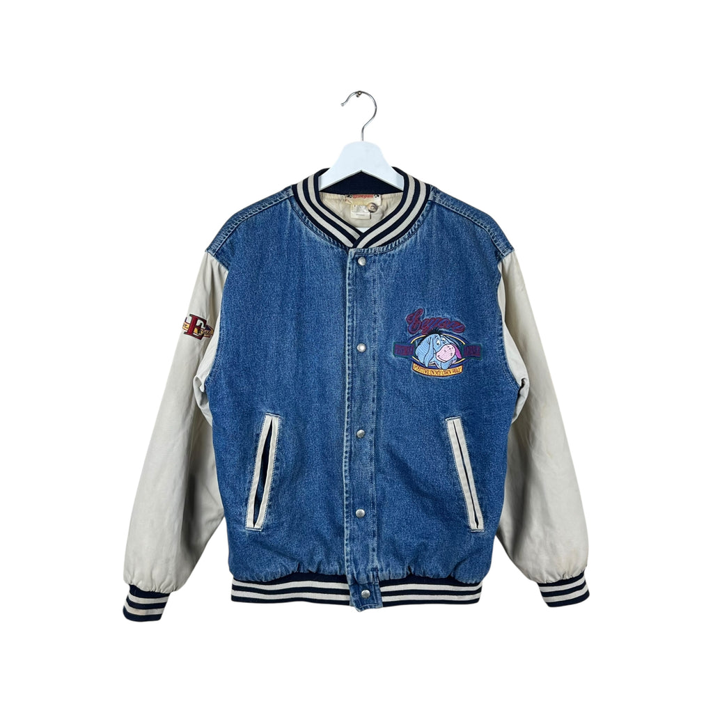 Vintage Disneyland Eeyore Varsity Denim Jacket