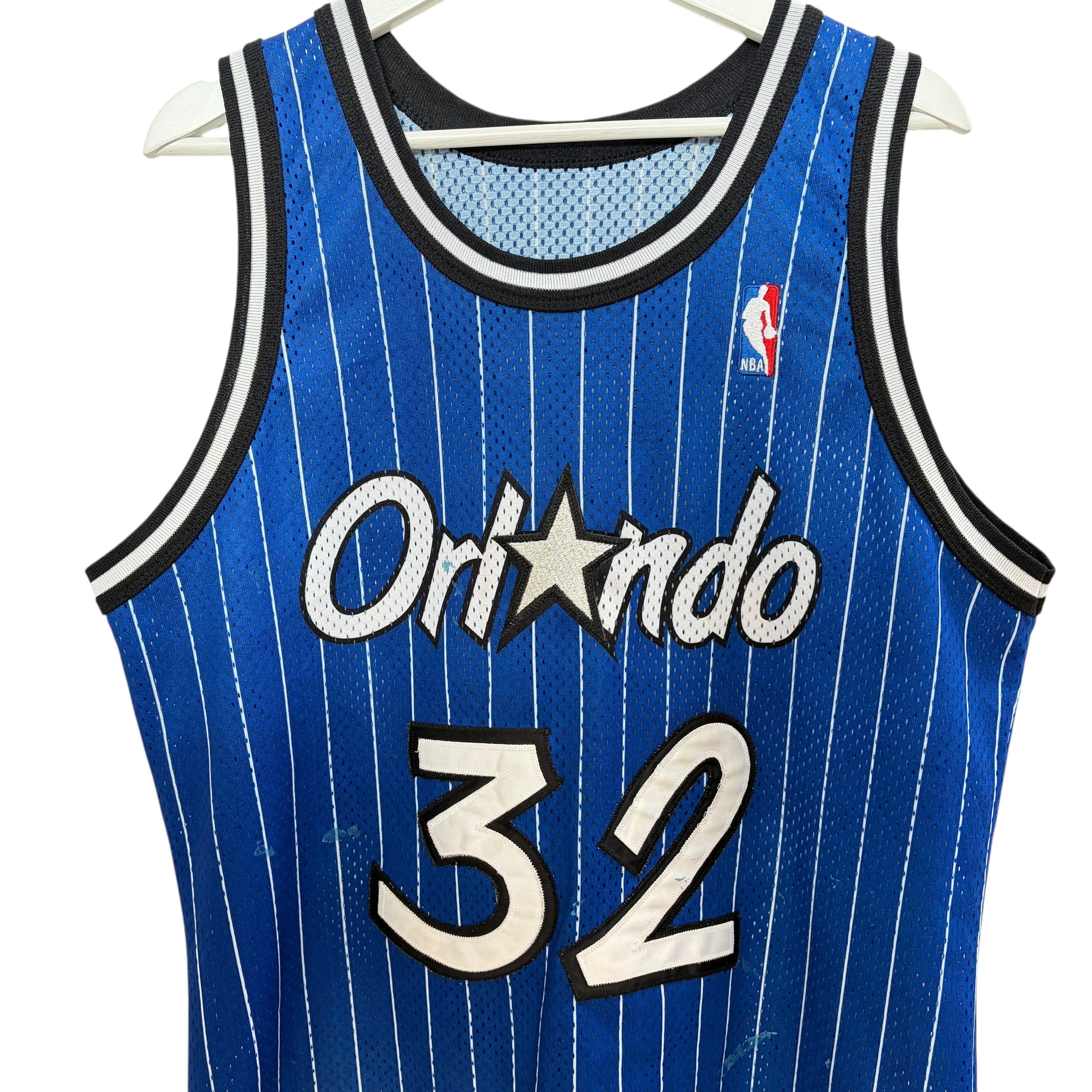 Vintage Champion Orlando Magic Shaquille O’Neal Pinstripe Away Jersey