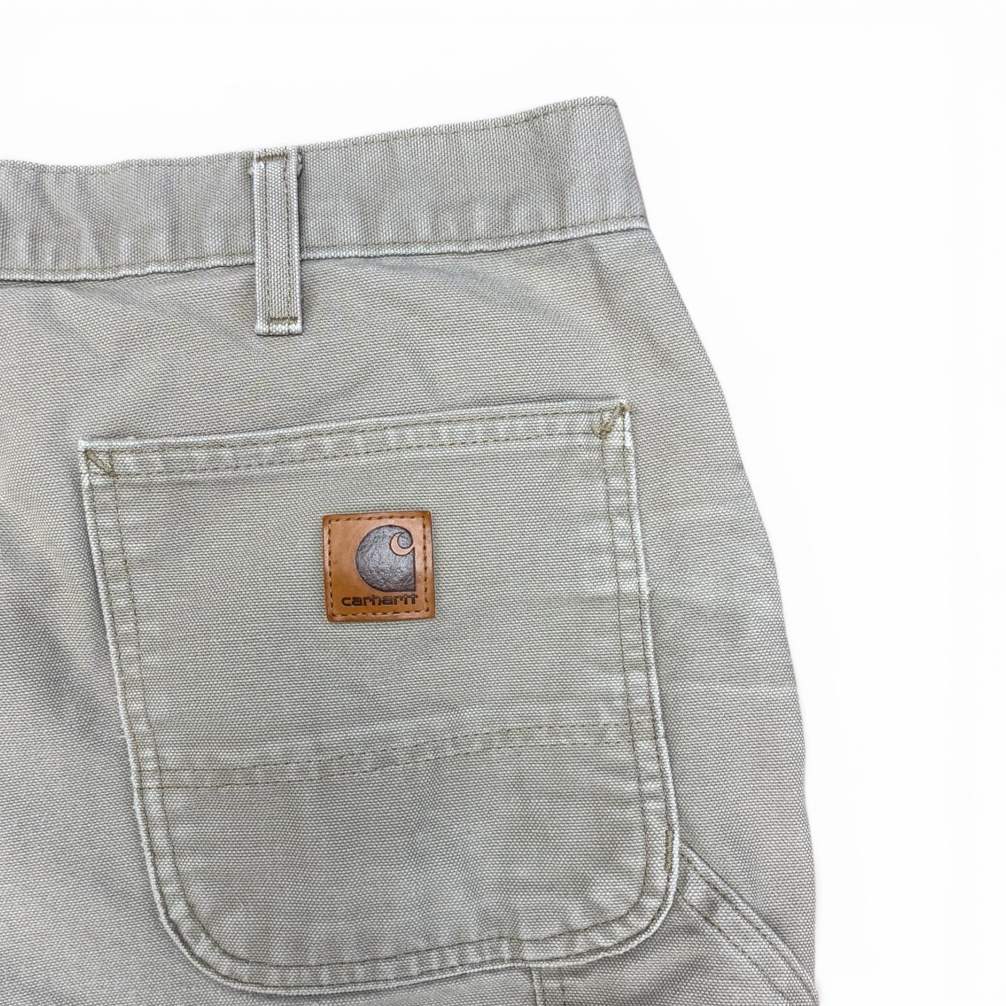 Vintage Carhartt Original Fit Carpenter Shorts Tan