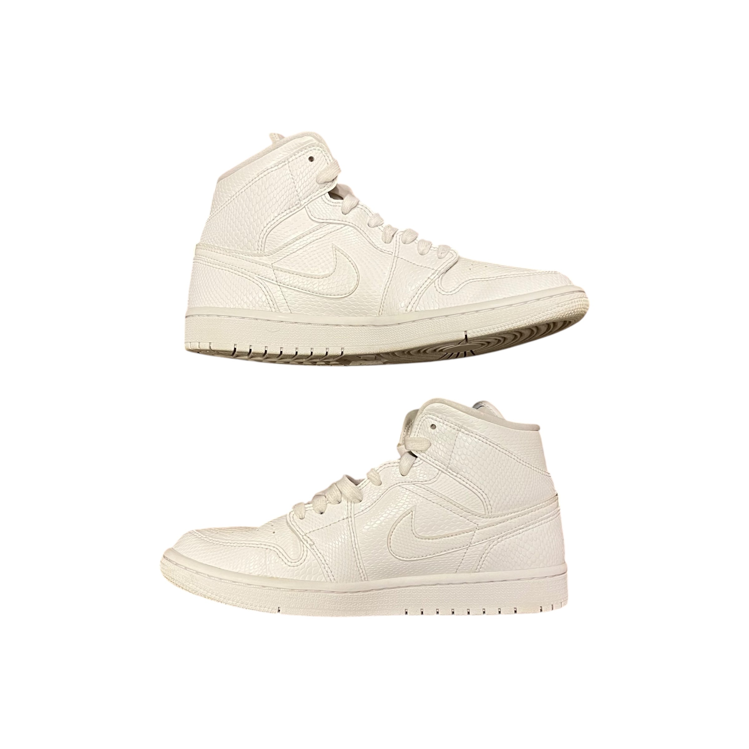 Jordan 1 Mid White Snakeskin (Women’s)