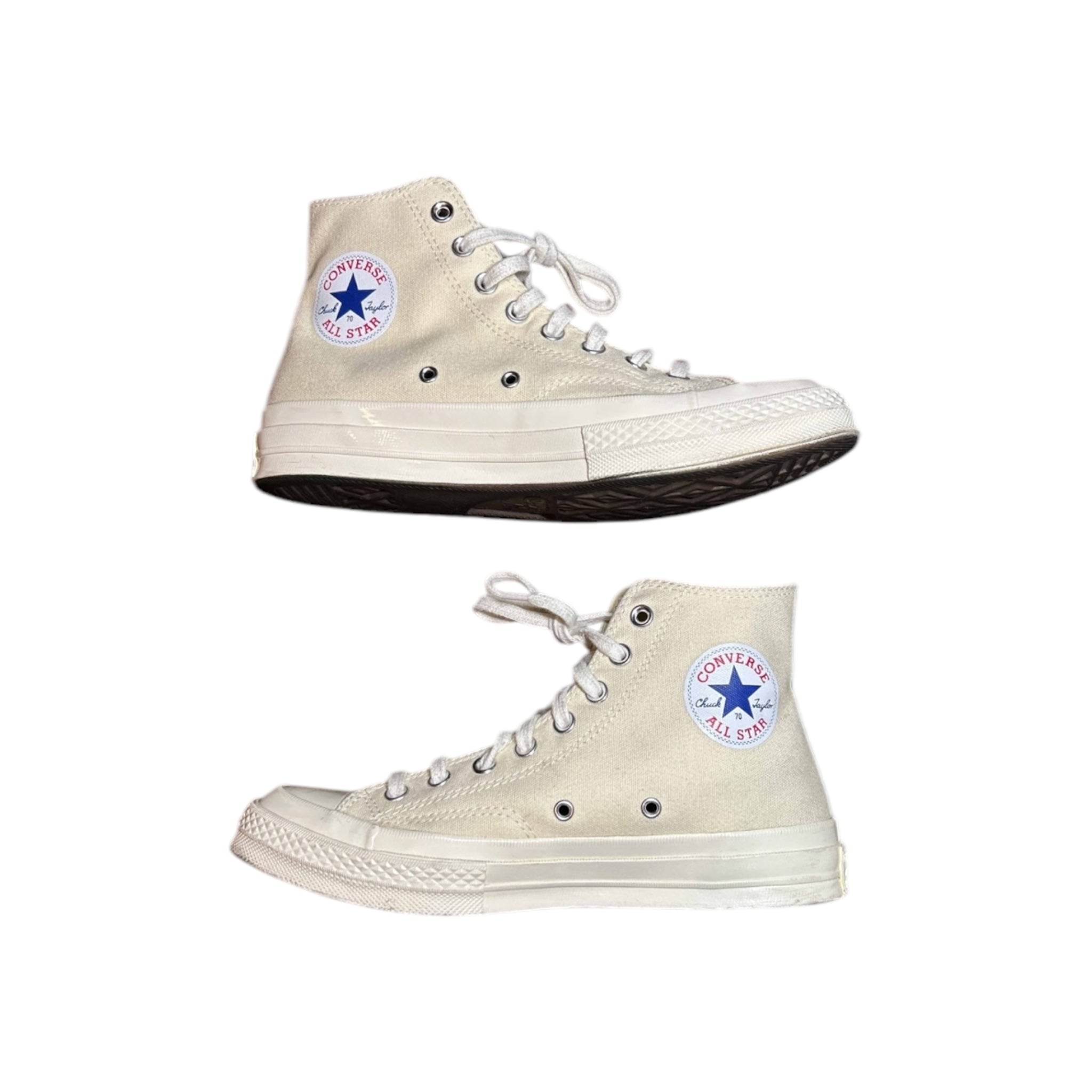 Comme Des Garçons PLAY x Converse Chuck Taylor All Star 70 Hi “Milk”