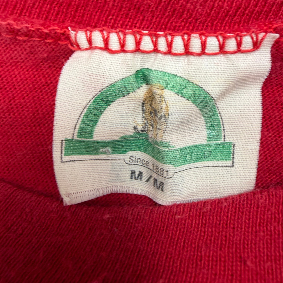 1990 NHL Calgary Flames Big Logo Tee Red