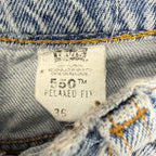 Vintage Levi’s Orange Tab 550 Relaxed Fit Jorts Light Wash