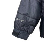 Vintage Mountain Hard Wear Two Tone Hooded Puffer Jacket Black