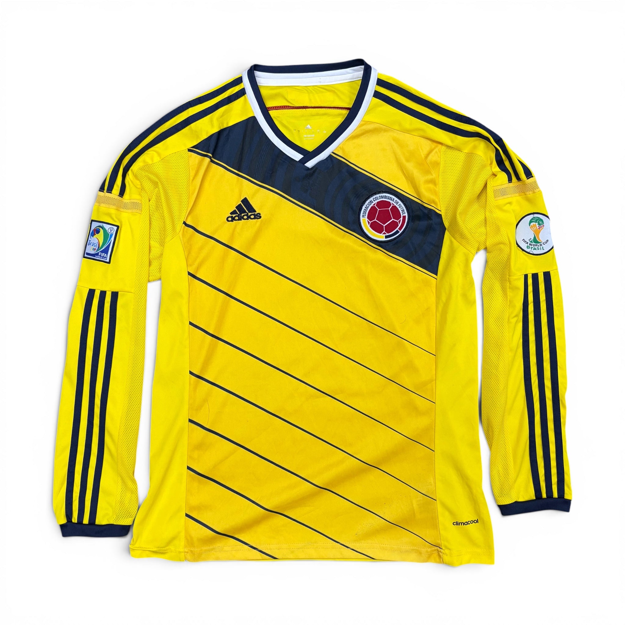 2014 Adidas Colombia Blank Home Longsleeve Jersey