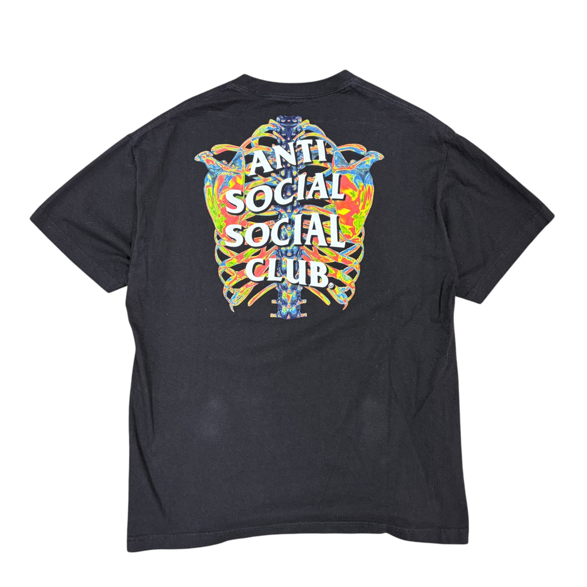 Anti Social Social Club Thermal Skeleton Tee Black