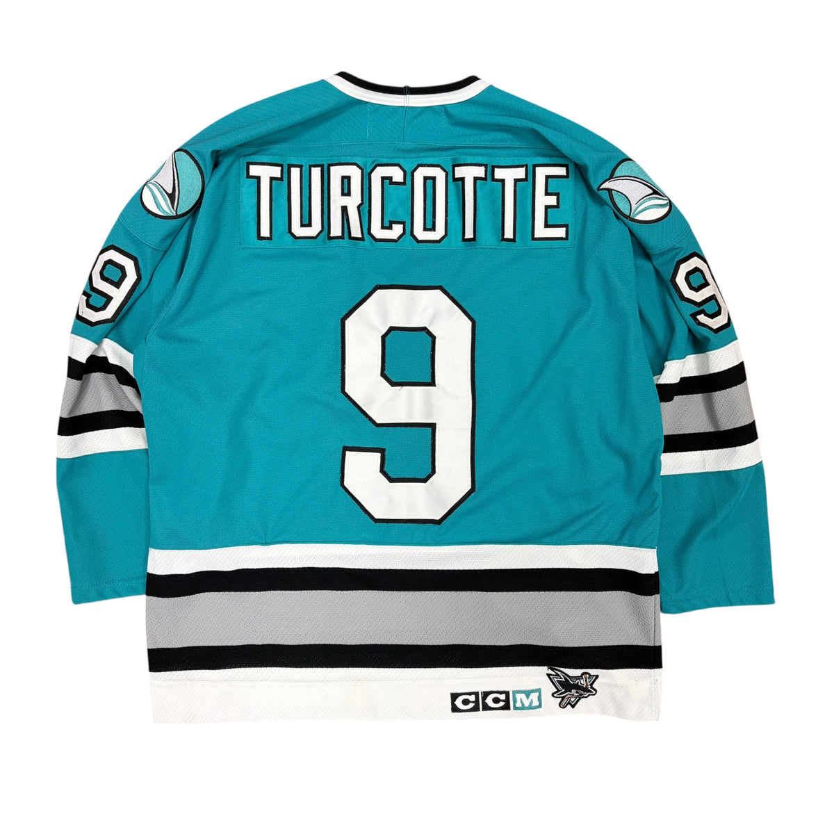 Vintage CCM NHL San Jose Sharks Darren Turcotte Jersey
