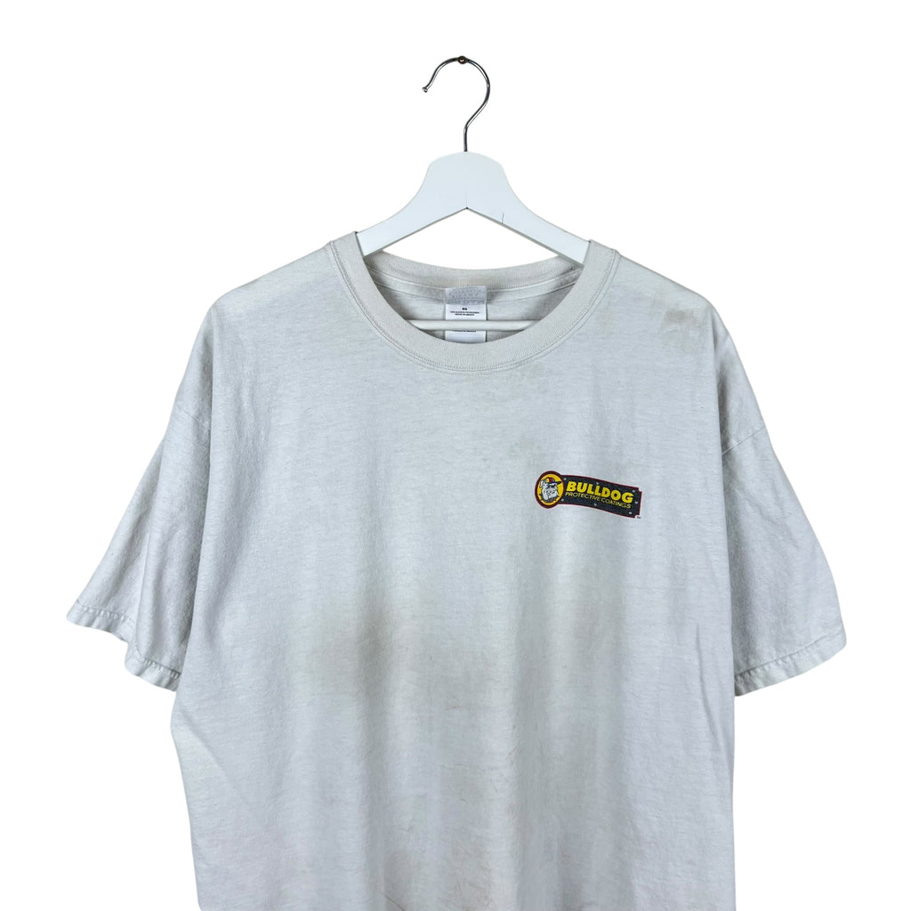 Vintage Bulldog Coatings Derek Polack Racing Tee White