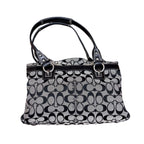 Vintage Coach Signature Penelope Shoulder Bag Black