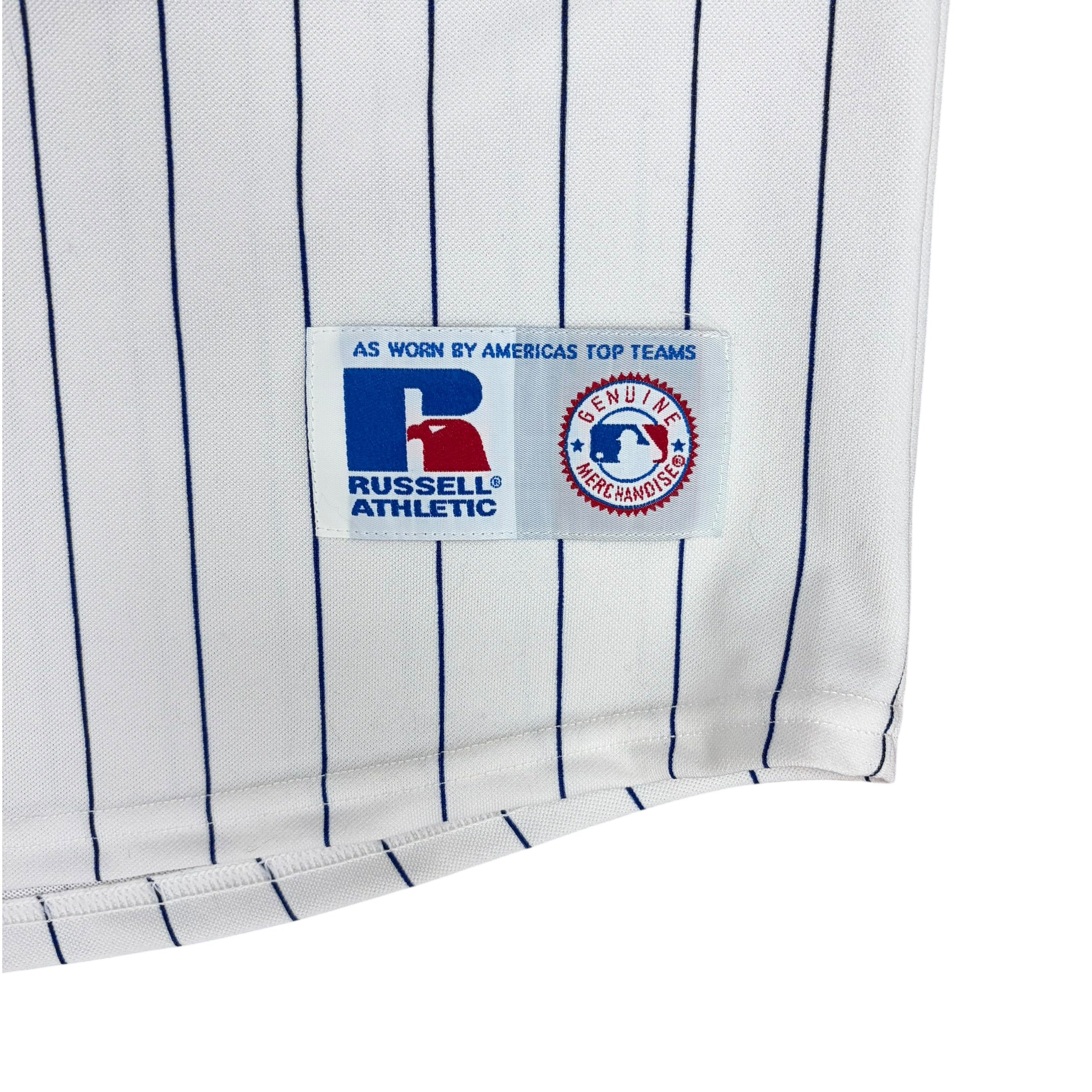 Vintage Russell Athletic MLB Colorado Rockies Blank Pinstripe Jersey
