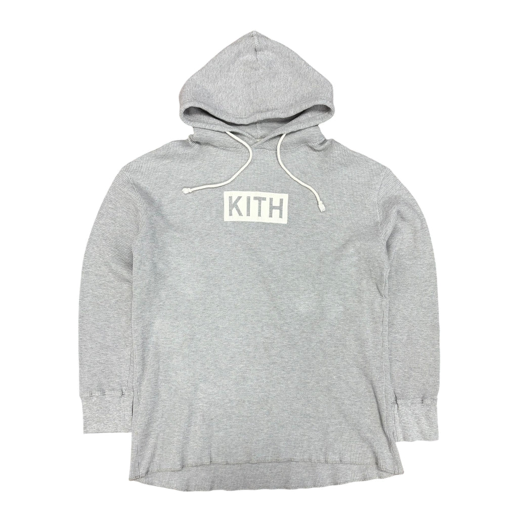 Kith x Calux Waffle Hoodie Grey