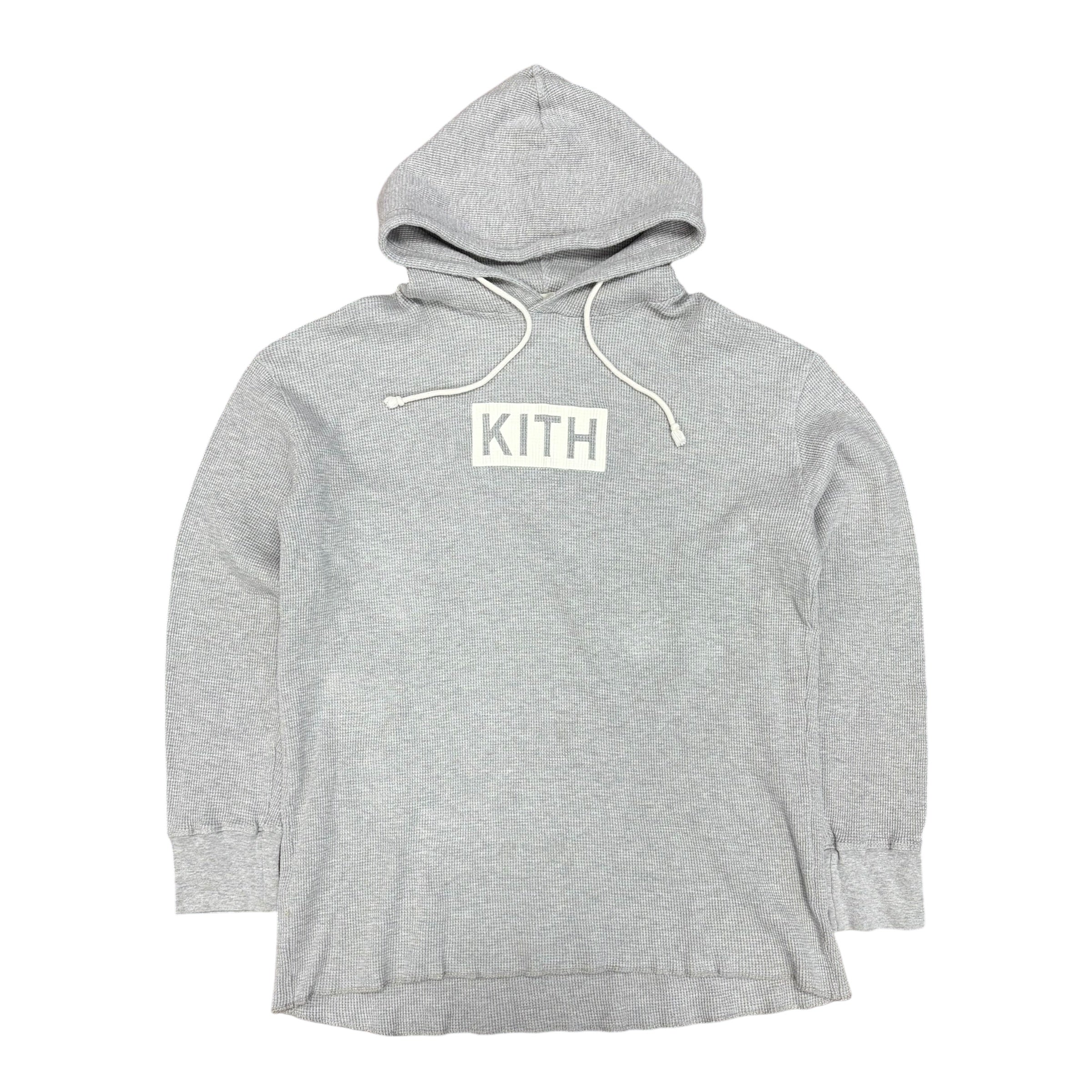 Kith x Calux Waffle Hoodie Grey