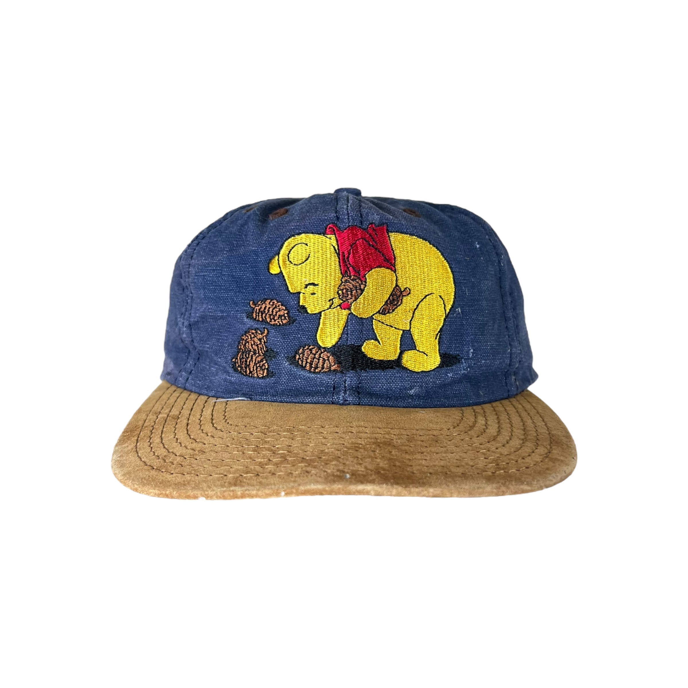 Vintage Disney Winnie The Pooh Acorns StrapBack Blue/Brown