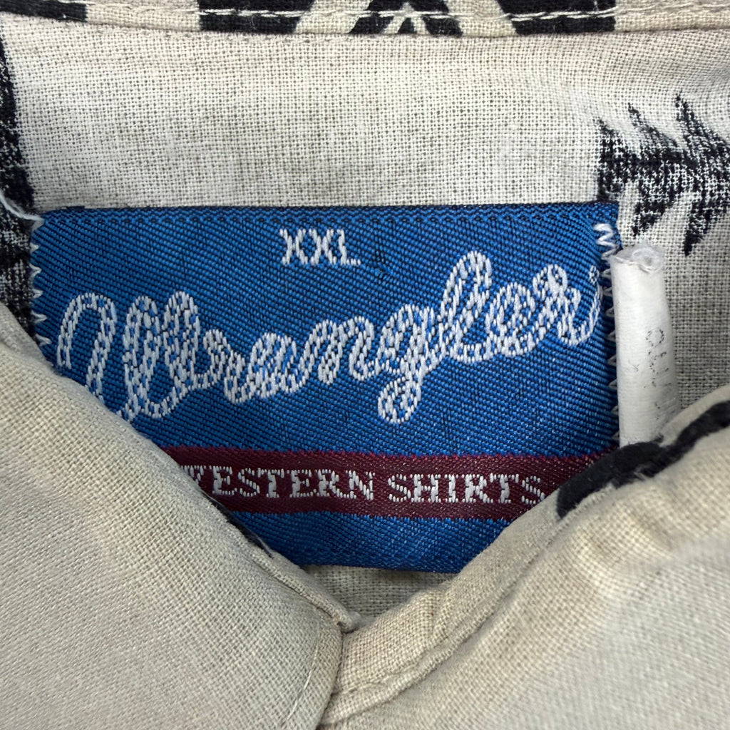 Vintage Wrangler Western Aztec Printed Short Sleeve Shirt