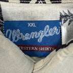 Vintage Wrangler Western Aztec Printed Short Sleeve Shirt