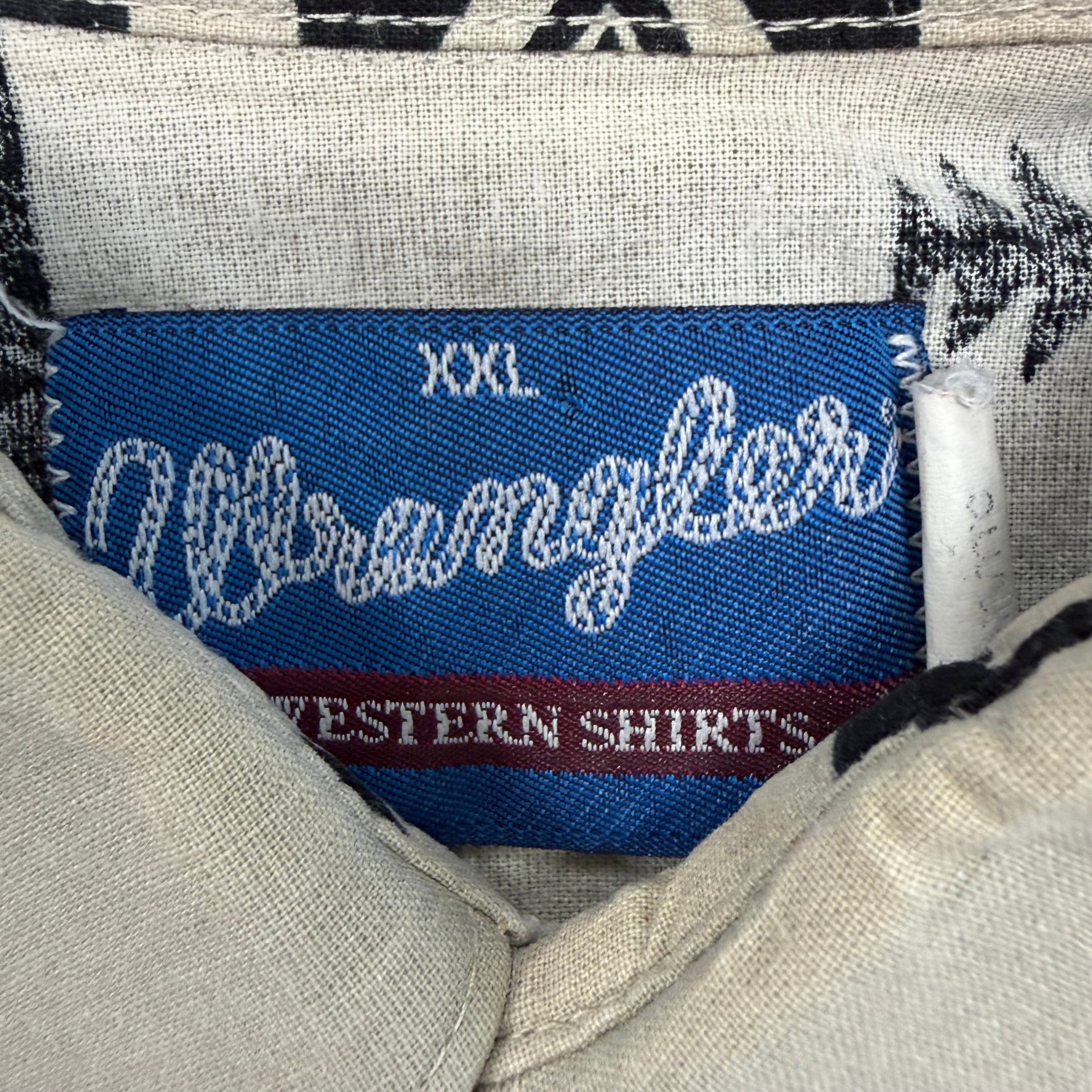 Vintage Wrangler Western Aztec Printed Short Sleeve Shirt