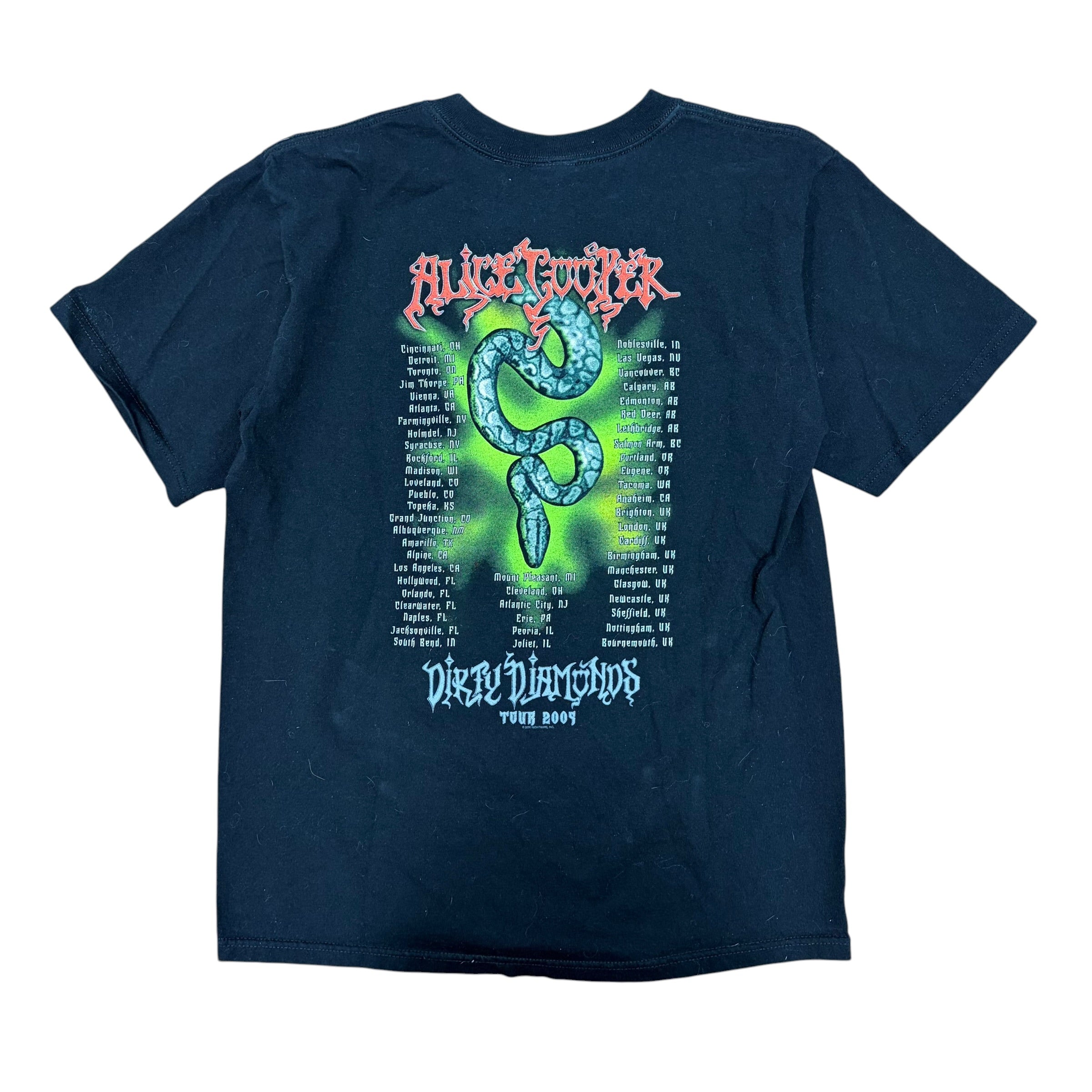 2005 Alice Cooper “Dirty Diamonds” Tour Tee Black