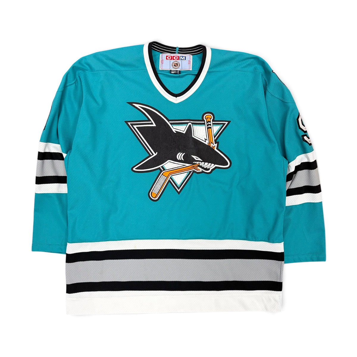 Vintage CCM NHL San Jose Sharks Darren Turcotte Jersey