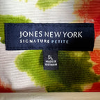 Vintage Jones New York Women’s Floral Print AOP Jacket White