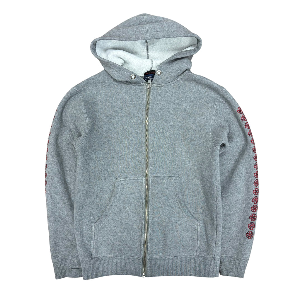 Vintage Independent Full Zip Hoodie Grey