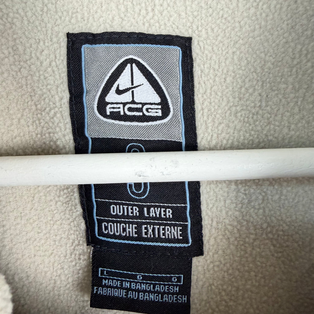 Vintage 90’s Nike ACG Tactical Fleece Lined Cargo Vest Grey