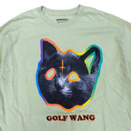 Odd Future Golf Wang Cat Tee Lime Green