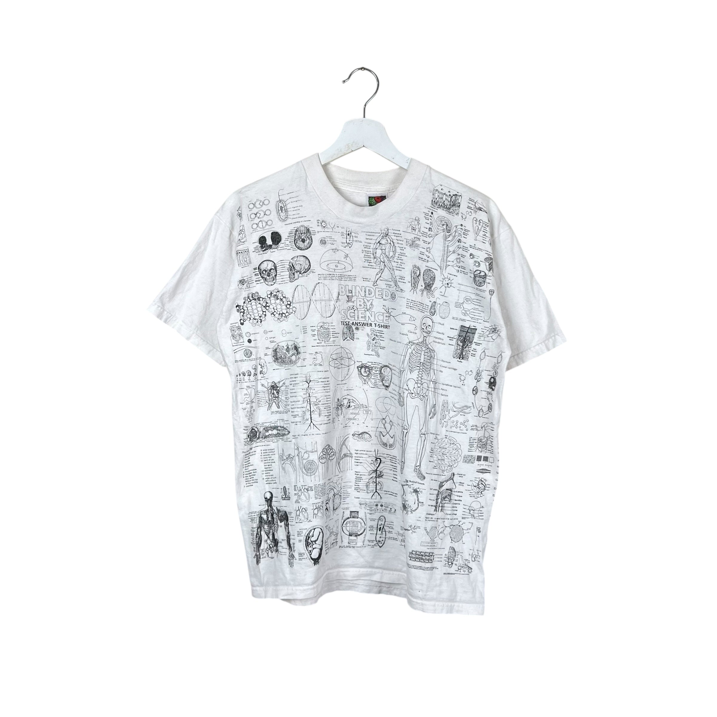 Vintage Blinded By Science Test Answer Tee White